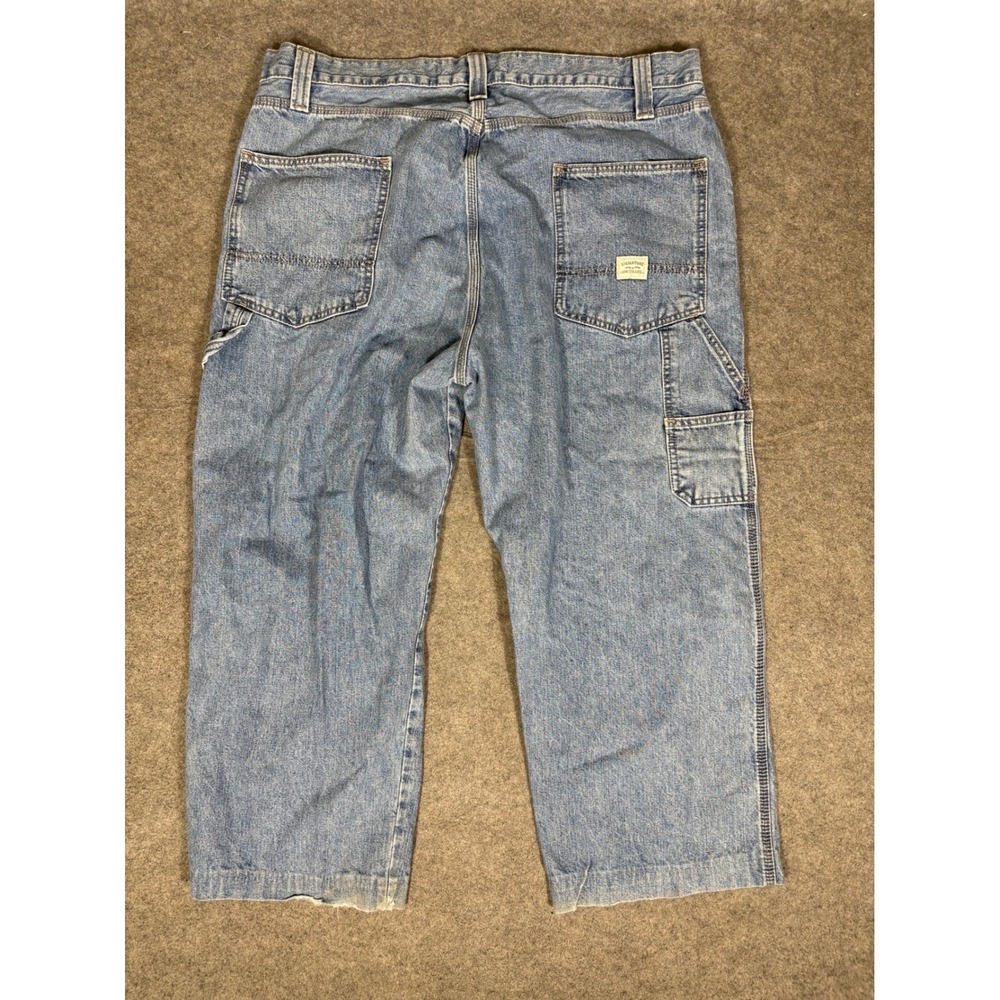 Signature by Levi Strauss‎ Mens Carpenter Jeans Light Wash Blue Denim Sz 40 - Picture 8 of 9